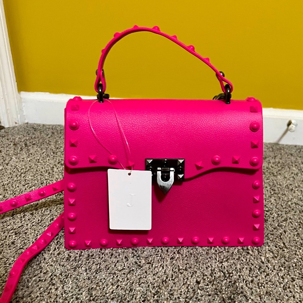 Hot Pink Studded Purse